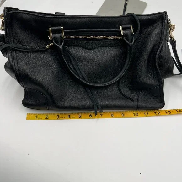 Rebecca Minkoff Black Leather Regan Satchel - Picture 7 of 16